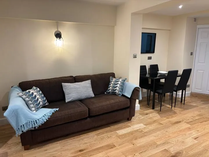 The lounge, which also has a double and a single sofa bed